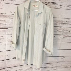 Men’s longsleeve penguin, button down.